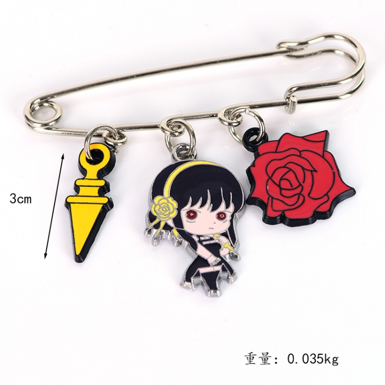 SPY×FAMILY Anime metal brooch bag accessories pants waist clip price for 5 pcs