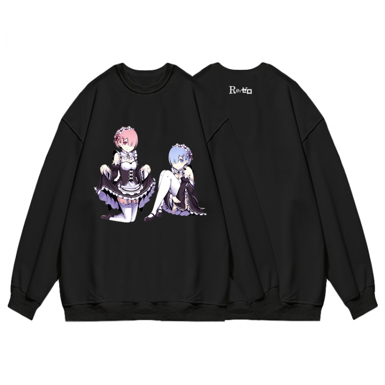 Re:Zero kara Hajimeru Isekai Seikatsu Anime print fashion casual thick hooded sweater  from S to 3XL