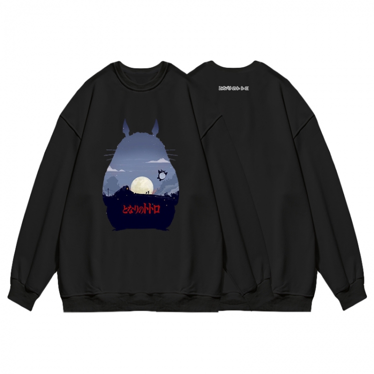 TOTORO Anime print fashion casual thick hooded sweater  from S to 3XL