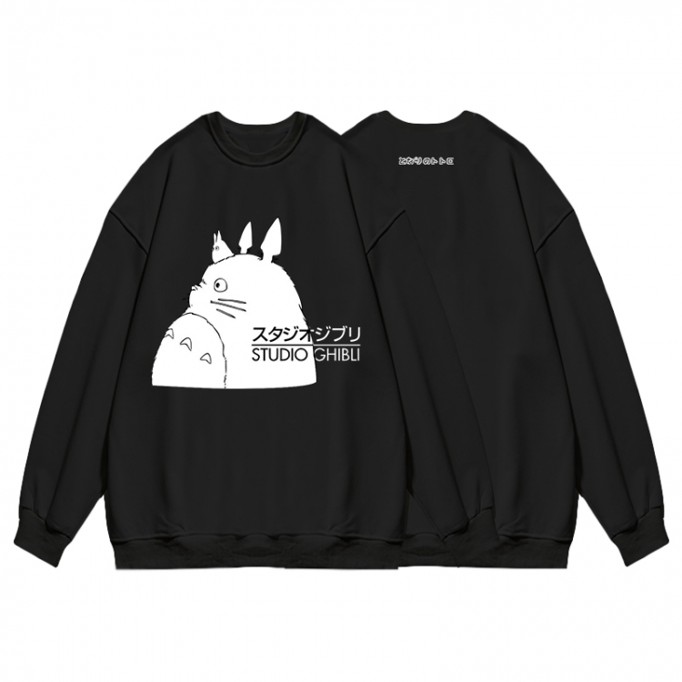 TOTORO Anime print fashion casual thick hooded sweater  from S to 3XL