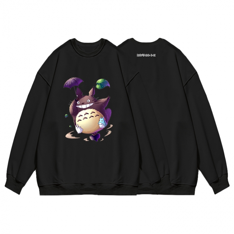 TOTORO Anime print fashion casual thick hooded sweater  from S to 3XL