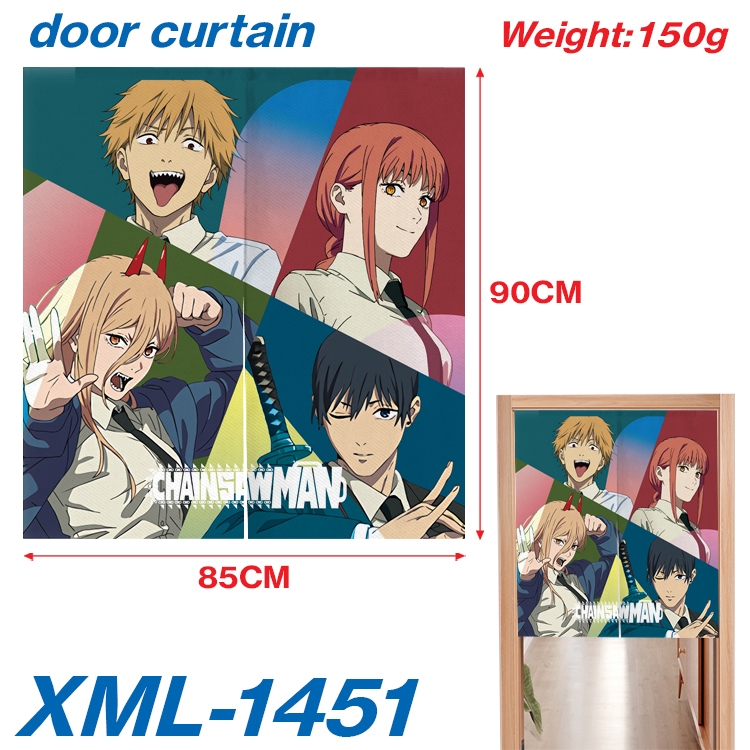 Chainsaw man Japanese animation full-color curtain 85x90cm  XML-1451A