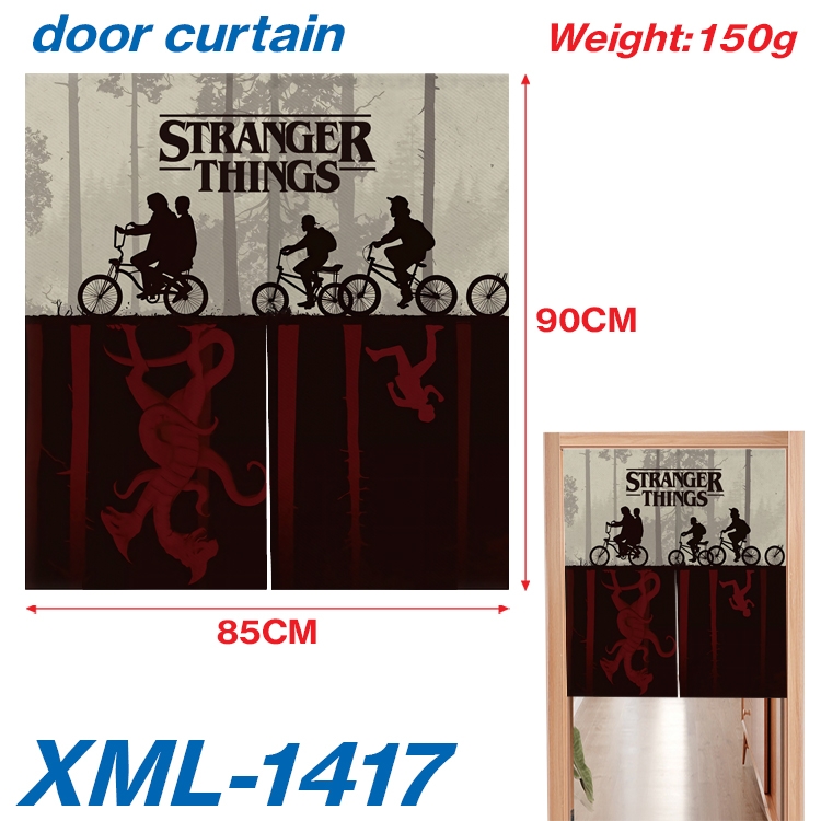 Stranger Things Animation full-color curtain 85x90cm  XML-1417A