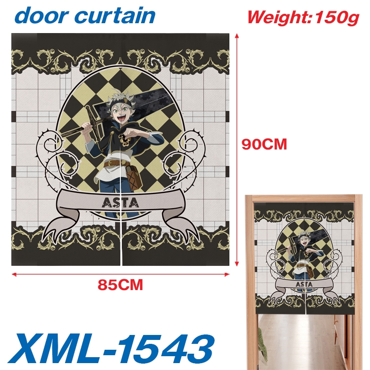 Black  clover Animation full-color curtain 85x90cm  XML-1543A