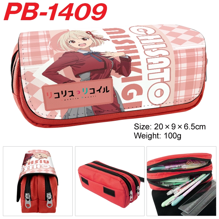 LycorisRecoil pper canvas stationery case pencil Bag 20×9×6.5cm  PB-1409