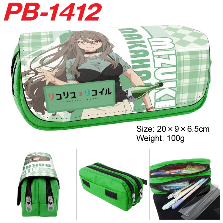 LycorisRecoil pper canvas stationery case pencil Bag 20×9×6.5cm PB-1412