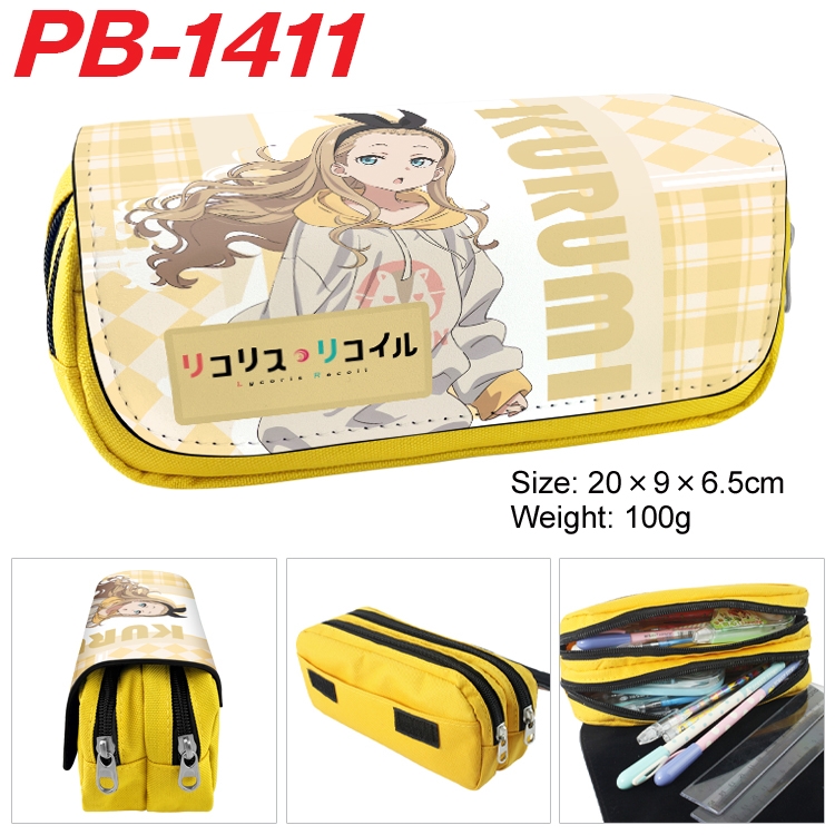 LycorisRecoil pper canvas stationery case pencil Bag 20×9×6.5cm PB-1411