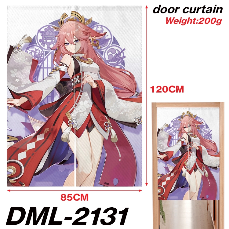 Genshin Impact Animation full-color curtain 85x120CM DML-2131