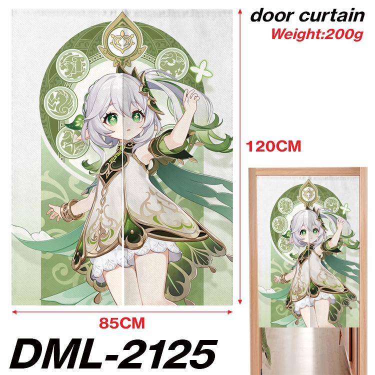 Genshin Impact Animation full-color curtain 85x120CM  DML-2125