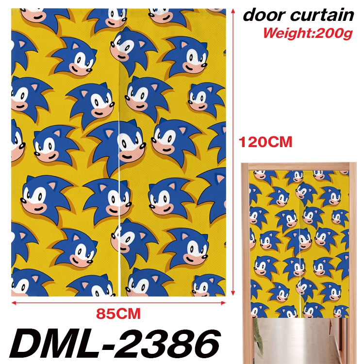 Sonic The Hedgehog Animation full-color curtain 85x120CM  DML-2386