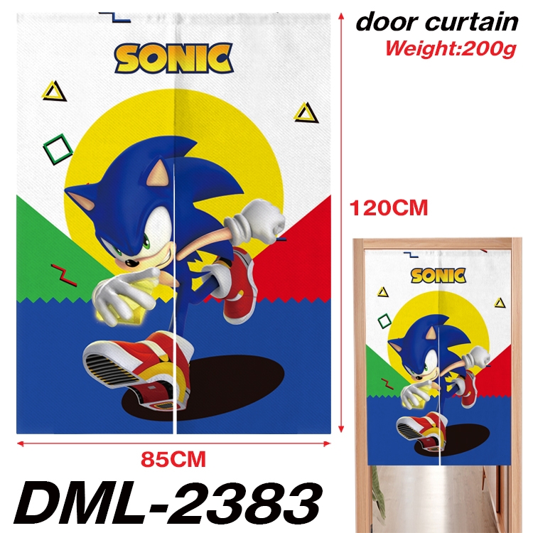 Sonic The Hedgehog Animation full-color curtain 85x120CM  DML-2383