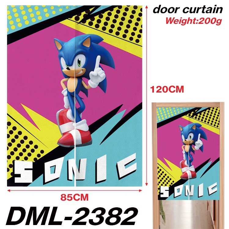 Sonic The Hedgehog Animation full-color curtain 85x120CM  DML-2382