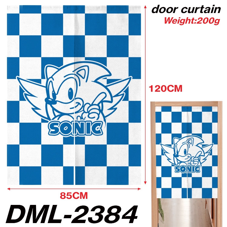 Sonic The Hedgehog Animation full-color curtain 85x120CM  DML-2384