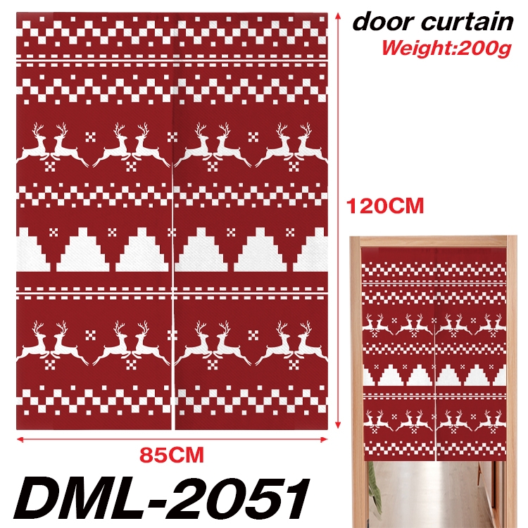 Christmas Cartoon full-color curtain 85x120CM DML-2051