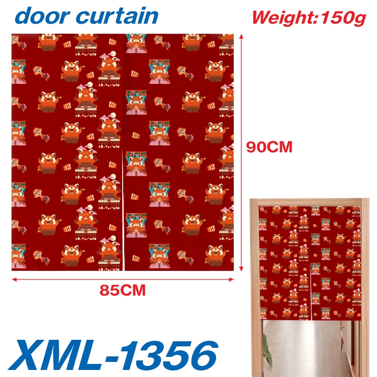 Turning Red Animation full-color curtain 85x90cm XML-1356A