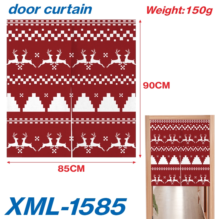 Christmas Cartoon full-color curtain 85x90cm  XML-1585A