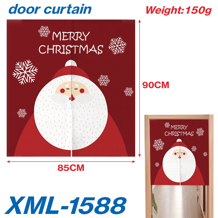 Christmas Cartoon full-color curtain 85x90cm XML-1588A