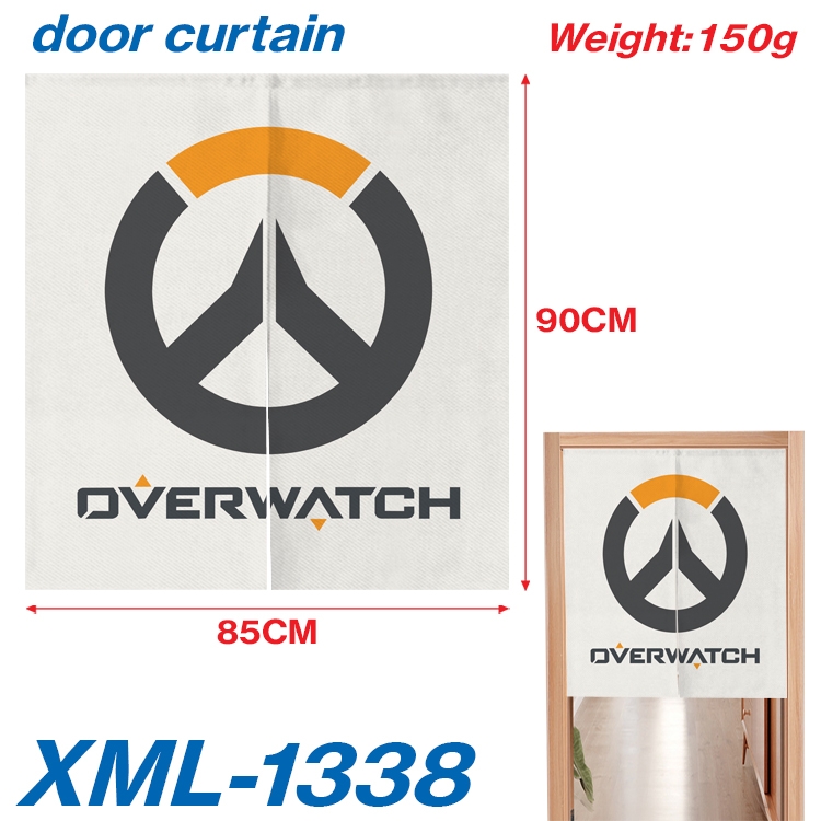 Overwatch Animation full-color curtain 85x90cm  XML-1338A