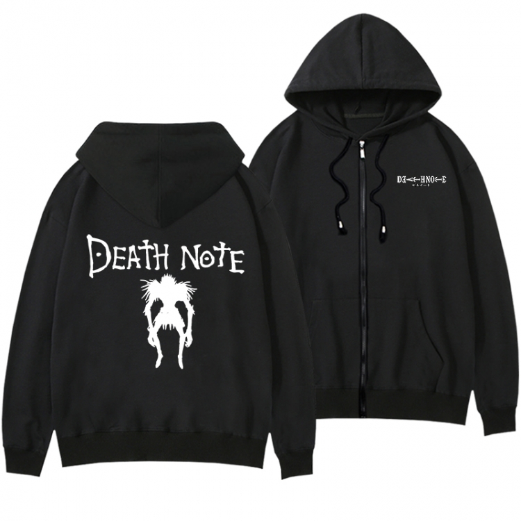 Death note Anime surrounding men and women pull on hats thick sweater from S to 3XL