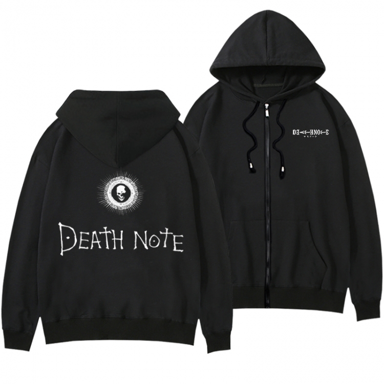 Death note Anime surrounding men and women pull on hats thick sweater from S to 3XL