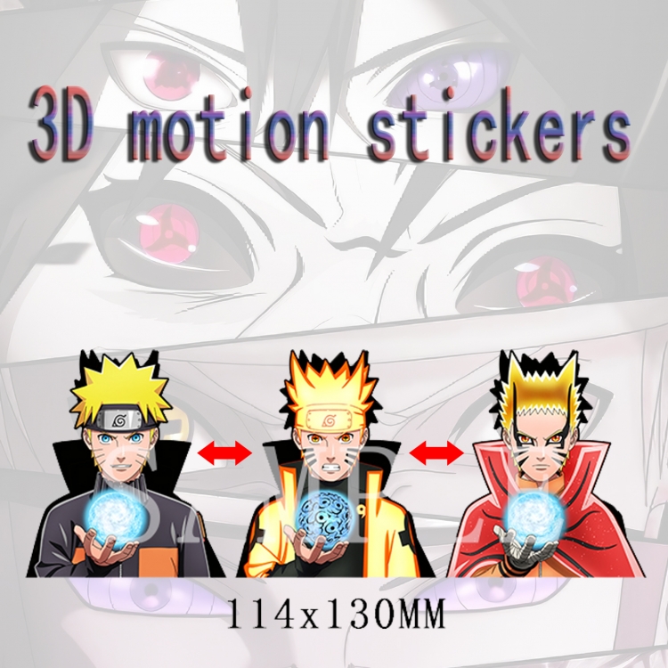 Naruto3D HD variable map car computer animation stickers price for 2 pcs