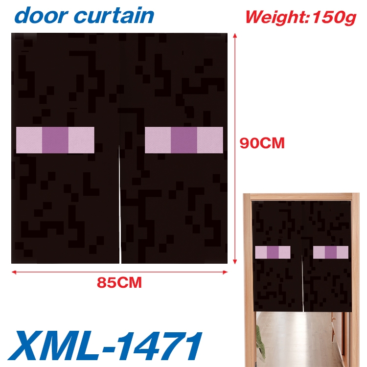 Minecraft Animation full-color curtain 85x90cm XML-1471A