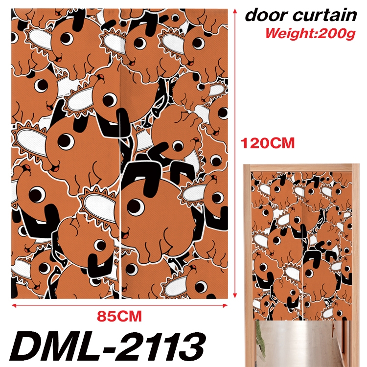 Chainsaw man Animation full-color curtain 85x120CM DML-2113