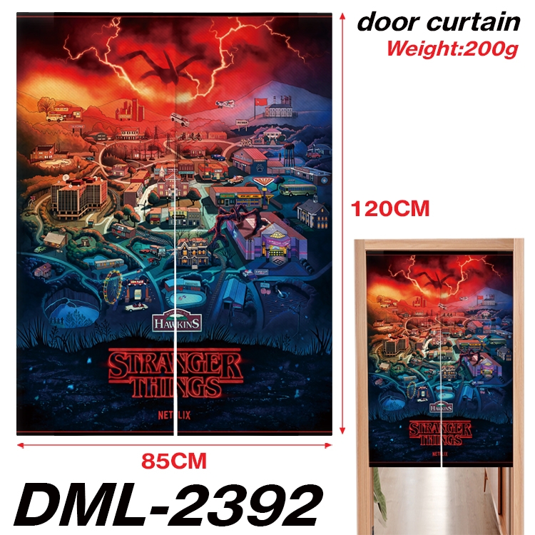 Stranger Things Animation full-color curtain 85x120CM  DML-2392