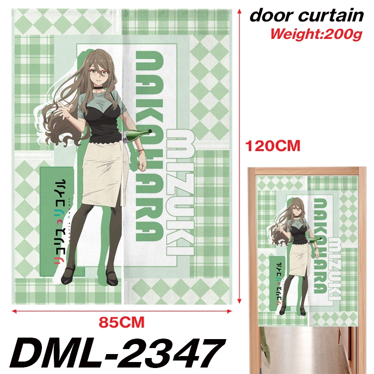 Lycoris Recoil Animation full-color curtain 85x120CM DML-2347