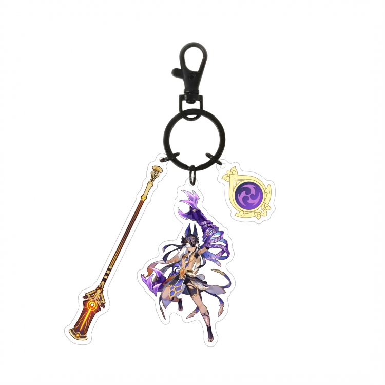 Genshin Impact Epoxy Keychain Bag Pendant Decoration Ornament price for 2 pcs