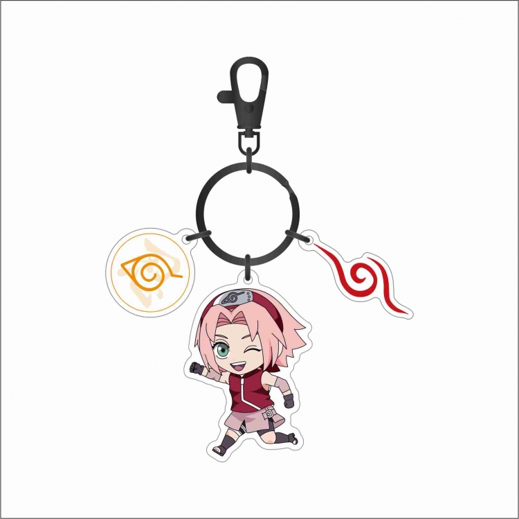  Naruto 3 Pendant Acrylic Keychain Bag Pendant Decorations price for 5 pcs 