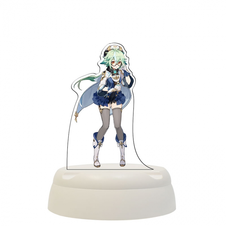 Genshin Impact  SucroseAcrylic 3D night light Bluetooth speaker around the game 124x124x193mm