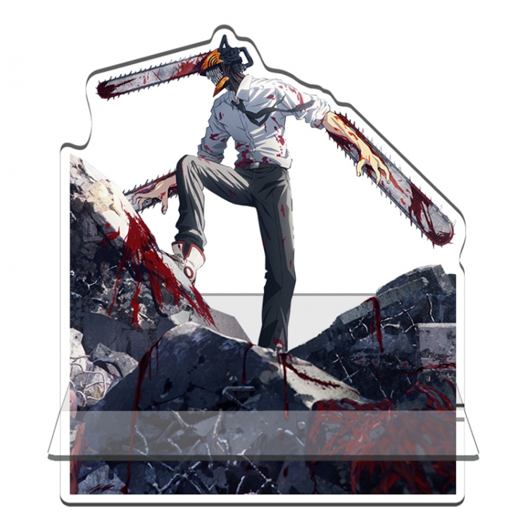 Chainsaw Man Anime Acrylic special-shaped mobile phone bracket ornaments 11x13cm