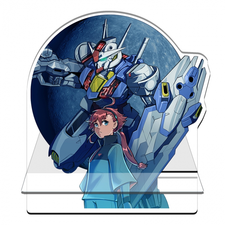 Gundam Anime Acrylic special-shaped Mobile phone holder Standing Plates 11x13cm