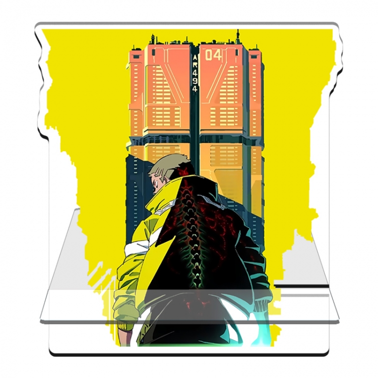 Cyberpunk Edgerunners Anime Acrylic special-shaped Mobile phone holder Standing Plates 11x13cm