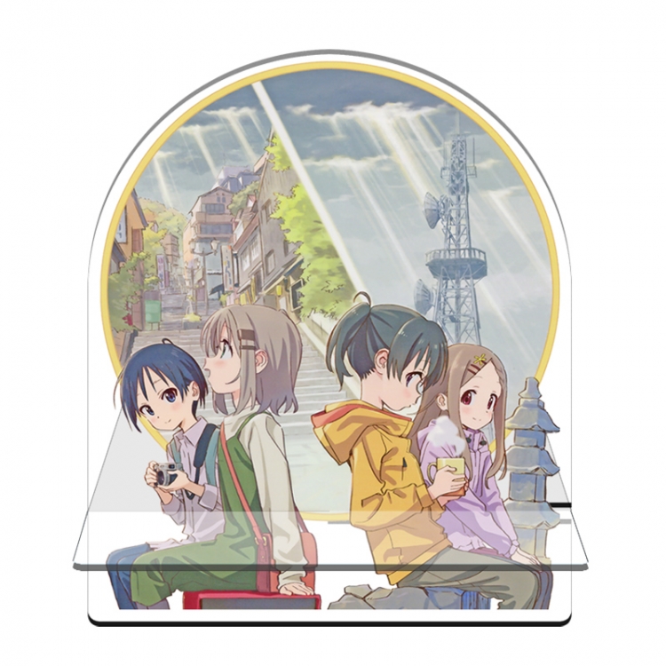 Encouragement of Climb Anime Acrylic special-shaped Mobile phone holder Standing Plates 11x13cm