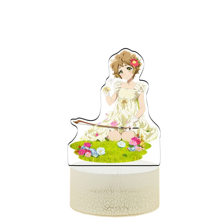 Hibike! Euphonium Acrylic Night Light 16 Color-changing USB Interface Box Set 19X7X4CM white base