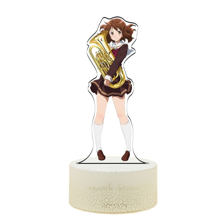 Hibike! Euphonium Acrylic Night Light 16 Color-changing USB Interface Box Set 19X7X4CM white base