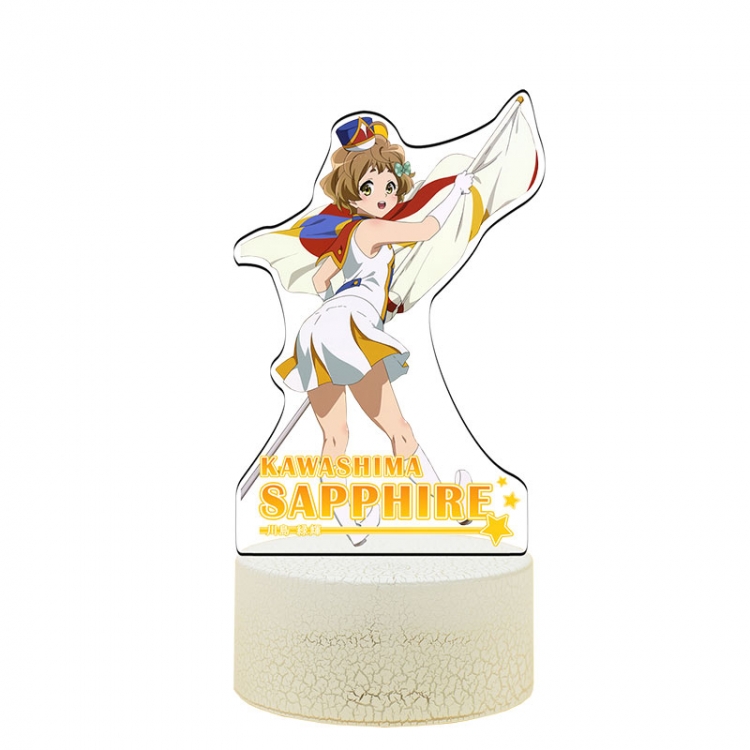 Hibike! Euphonium Acrylic Night Light 16 Color-changing USB Interface Box Set 19X7X4CM white base