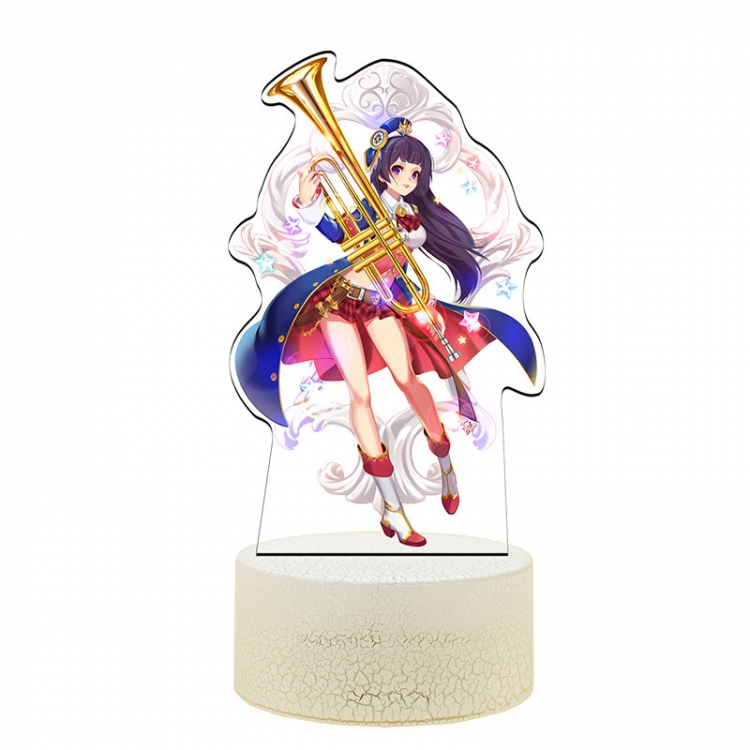 Hibike! Euphonium Acrylic Night Light 16 Color-changing USB Interface Box Set 19X7X4CM white base