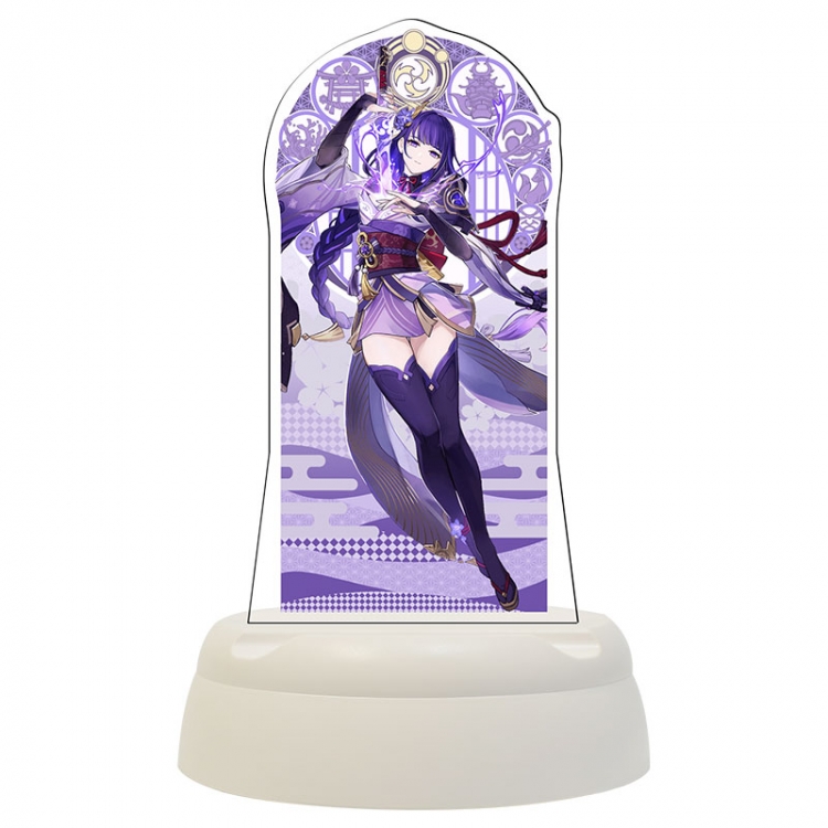 Genshin Impact Anime Acrylic 3D night light Bluetooth speaker 124x124x193mm