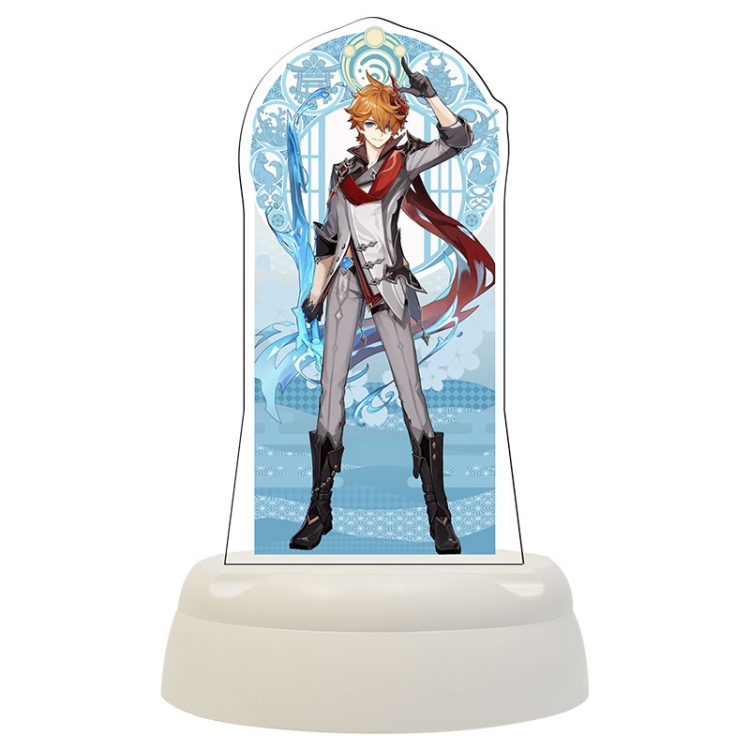 Genshin Impact Anime Acrylic 3D night light Bluetooth speaker 124x124x193mm