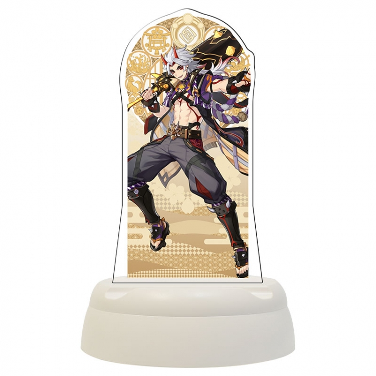 Genshin Impact Anime Acrylic 3D night light Bluetooth speaker 124x124x193mm