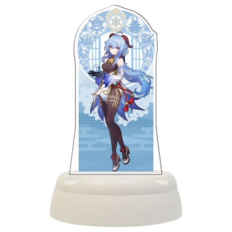 Genshin Impact Anime Acrylic 3D night light Bluetooth speaker 124x124x193mm