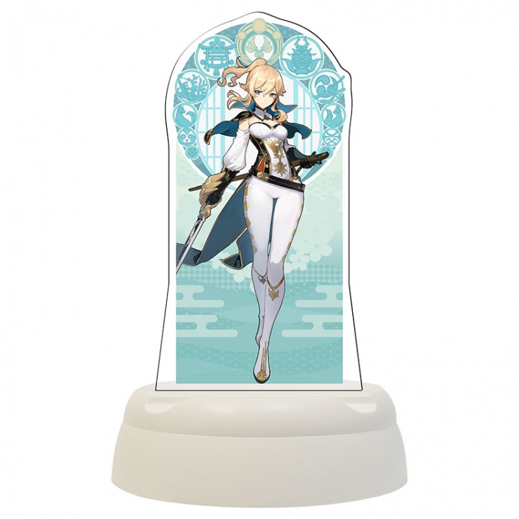 Genshin Impact Anime Acrylic 3D night light Bluetooth speaker 124x124x193mm