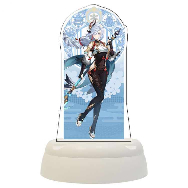 Genshin Impact Anime Acrylic 3D night light Bluetooth speaker 124x124x193mm