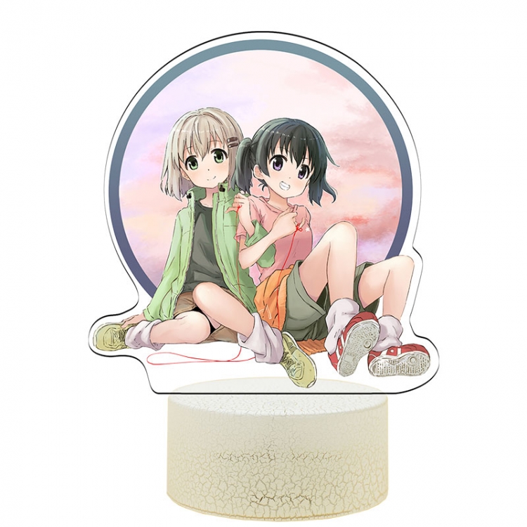 Encouragement of Climb Acrylic Night Light 16 Color-changing USB Interface Box Set 19X7X4CM white base