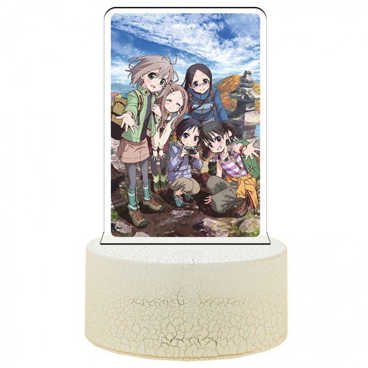 Encouragement of Climb Acrylic night light 16 kinds of color changing USB interface box 14X7X4CM white base