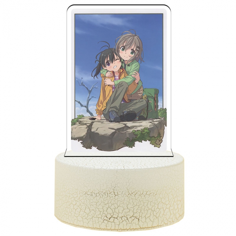 Encouragement of Climb Acrylic night light 16 kinds of color changing USB interface box 14X7X4CM white base