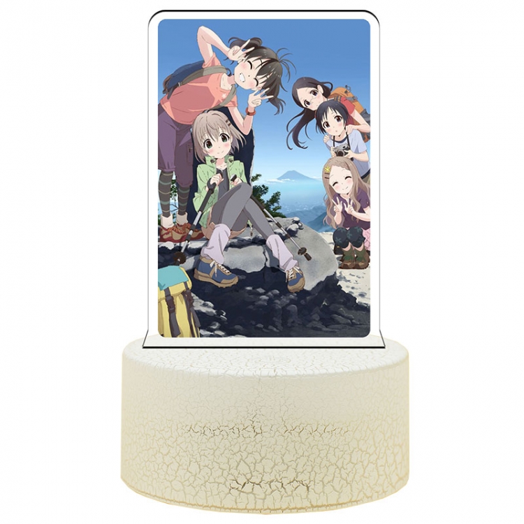 Encouragement of Climb Acrylic night light 16 kinds of color changing USB interface box 14X7X4CM white base